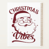 クリスマスの雰囲気ビンテージ デザイン プランナー手帳 (裏面)