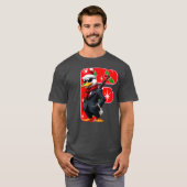 クリスマスの雰囲気メンズTシャツ – 祝祭の季節の服装 Tシャツ (正面フル)