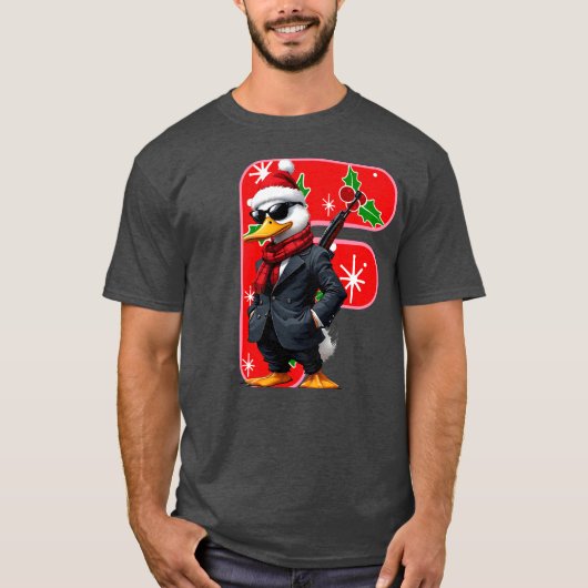 クリスマスの雰囲気メンズTシャツ – 祝祭の季節の服装 Tシャツ (正面)