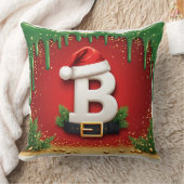 クリスマスの雰囲気漂うBの文字 🎅 クッション (ブランケット)