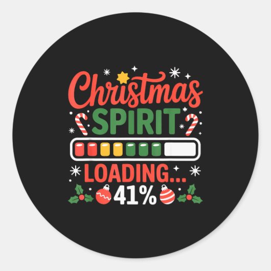 クリスマスの雰囲気41%で読み込み中 41 フォー・ワン・フォー ラウンドシール (正面)