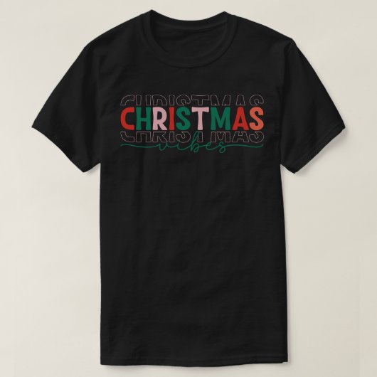 クリスマスの雰囲気4 Tシャツ (デザイン正面)