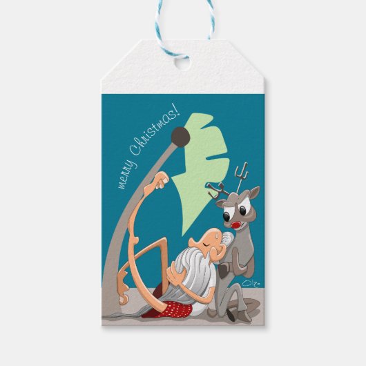 クリスマスの雰囲気 ギフトタグ (正面)