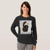 クリスマスの雰囲気 サンタ ねこ 可愛い おもしろい Tシャツ (正面フル)