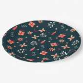 クリスマスの雰囲気 ペーパープレート (アングル)