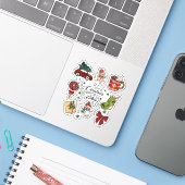 クリスマスの雰囲気 ホリデーステッカー パック シール (ノートパソコンとiPhone)