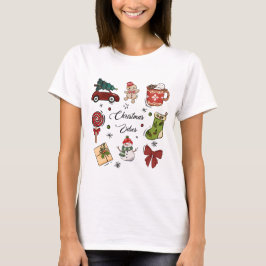 クリスマスの雰囲気 ホリデーステッカー パック Tシャツ