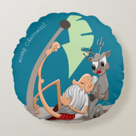 クリスマスの雰囲気 ラウンドクッション