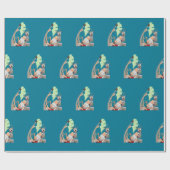 クリスマスの雰囲気 ラッピングペーパー (フラット)