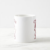 クリスマスの雰囲気　ヴィンテージ デザイン コーヒーマグカップ (中央)