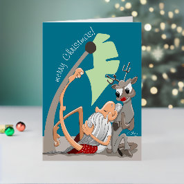 クリスマスの雰囲気 箔シーズンカード