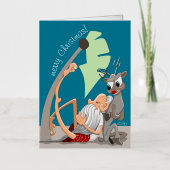 クリスマスの雰囲気 箔シーズンカード (正面)