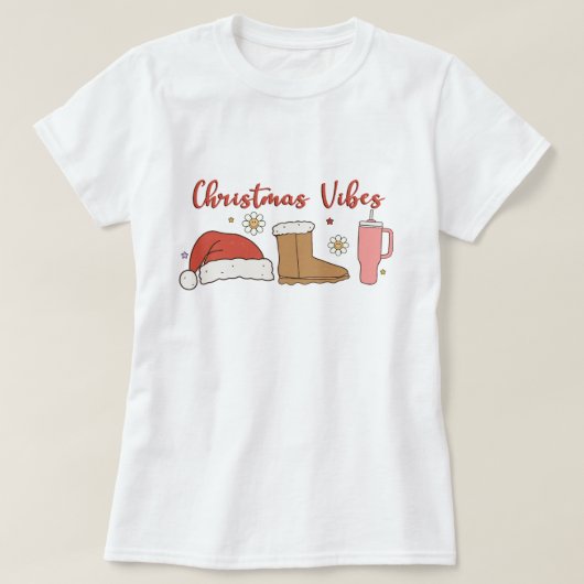 クリスマスの雰囲気 Tシャツ (デザイン正面)