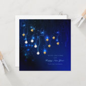 クリスマスの電気 カード (正面/裏面インサイチュ)