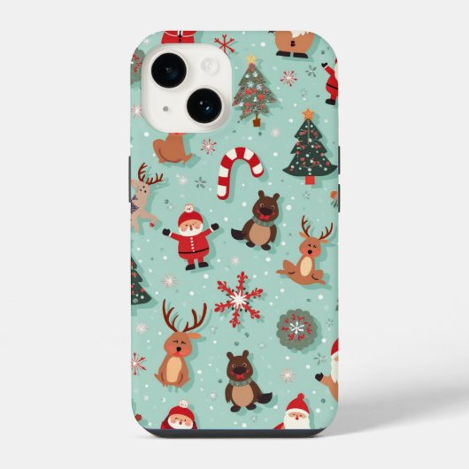 クリスマスの電話代 iPhoneケース (裏面)