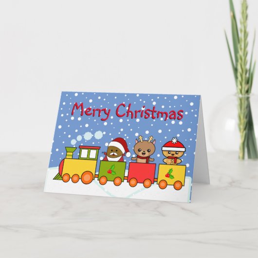 クリスマスの電車 シーズンカード (正面)