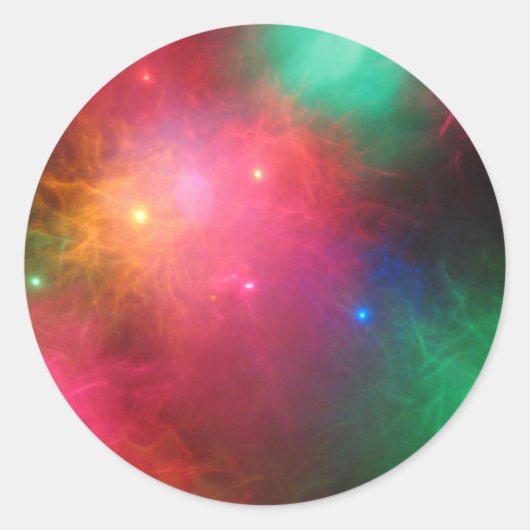 クリスマスの霞 ラウンドシール (正面)