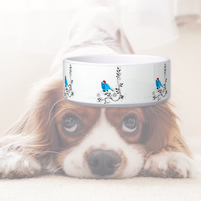 クリスマスの青い鳥 ボウル (クリエイターアップロード済み)