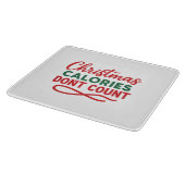 クリスマスの面白いダイエット名言 カッティングボード (角)