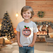 クリスマスの面白いドーナツリースのカスタマイズ トライブレンドTシャツ