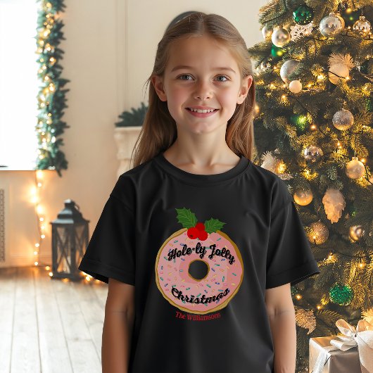クリスマスの面白いドーナツリースのカスタマイズ トライブレンドTシャツ