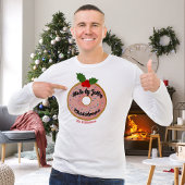 クリスマスの面白いドーナツリースのカスタマイズ Tシャツ