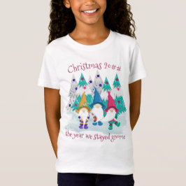 クリスマスの面白いノーム Tシャツ