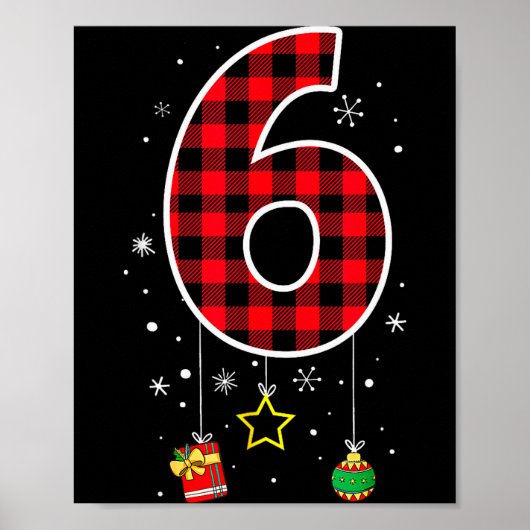 クリスマスの面白いミームセリフ 6 7 シックス セブン ポスター (正面)