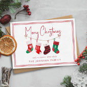 クリスマスの靴下 シーズンカード