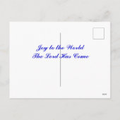 クリスマスの音楽グリーティングカード シーズンポストカード (裏面)