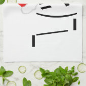 クリスマスの顔つき絵文字 キッチンタオル (折り畳み)