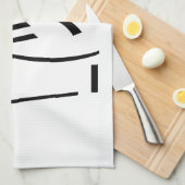 クリスマスの顔つき絵文字 キッチンタオル (四つ折り)