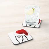 クリスマスの顔つき絵文字 コースター (右側)