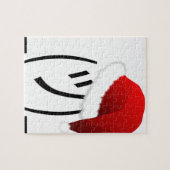 クリスマスの顔つき絵文字 ジグソーパズル (横)