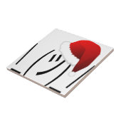 クリスマスの顔つき絵文字 タイル (側面)