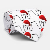 クリスマスの顔つき絵文字 ネクタイ (ロール)