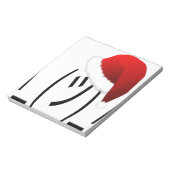 クリスマスの顔つき絵文字 ノートパッド (回転)