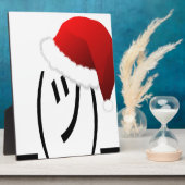 クリスマスの顔つき絵文字 フォトプラーク (側面)