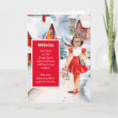 クリスマスの顔を交換 カード (正面)