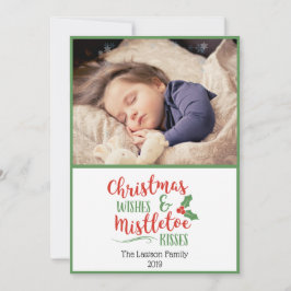 クリスマスの願いとヤドリギのキス写真