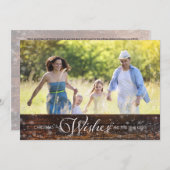 クリスマスの願いと新年のキス シーズンカード (正面/裏面)