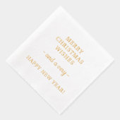 クリスマスの願いと新年の喜び 箔ナプキン (右)