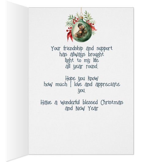 クリスマスの願いと義理のお父さんへの愛 (内側 (右))