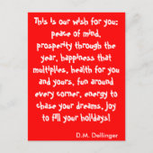 クリスマスの願いの郵便はがき シーズンポストカード (正面)