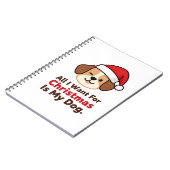 クリスマスの願いはワンコと一緒 ノートブック (左側)