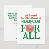 クリスマスの願いは医療の保障をみんなに シーズンカード (正面/裏面)