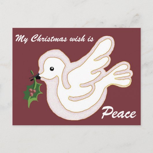 クリスマスの願いは平和 シーズンポストカード (正面)