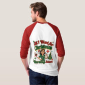 クリスマスの願いは看護の季節 Tシャツ (裏面フル)