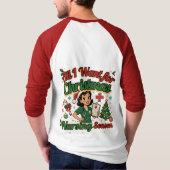 クリスマスの願いは看護の季節 Tシャツ (裏面)