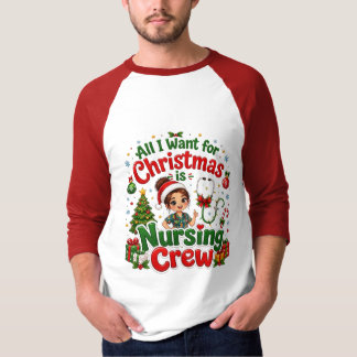 クリスマスの願いは看護チーム Tシャツ